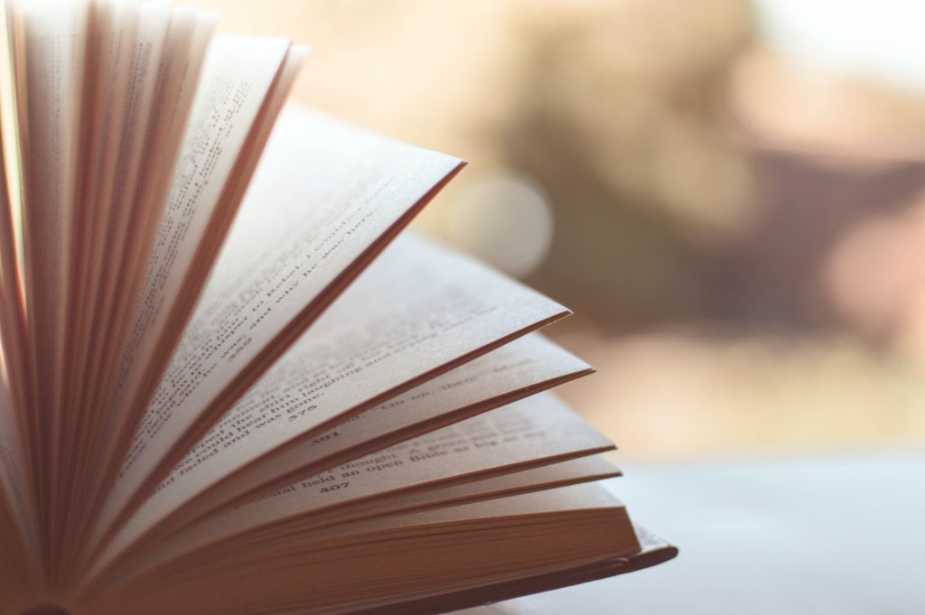 Seiten eines aufgeschlagenen Buches. Foto: Pexels, Caio